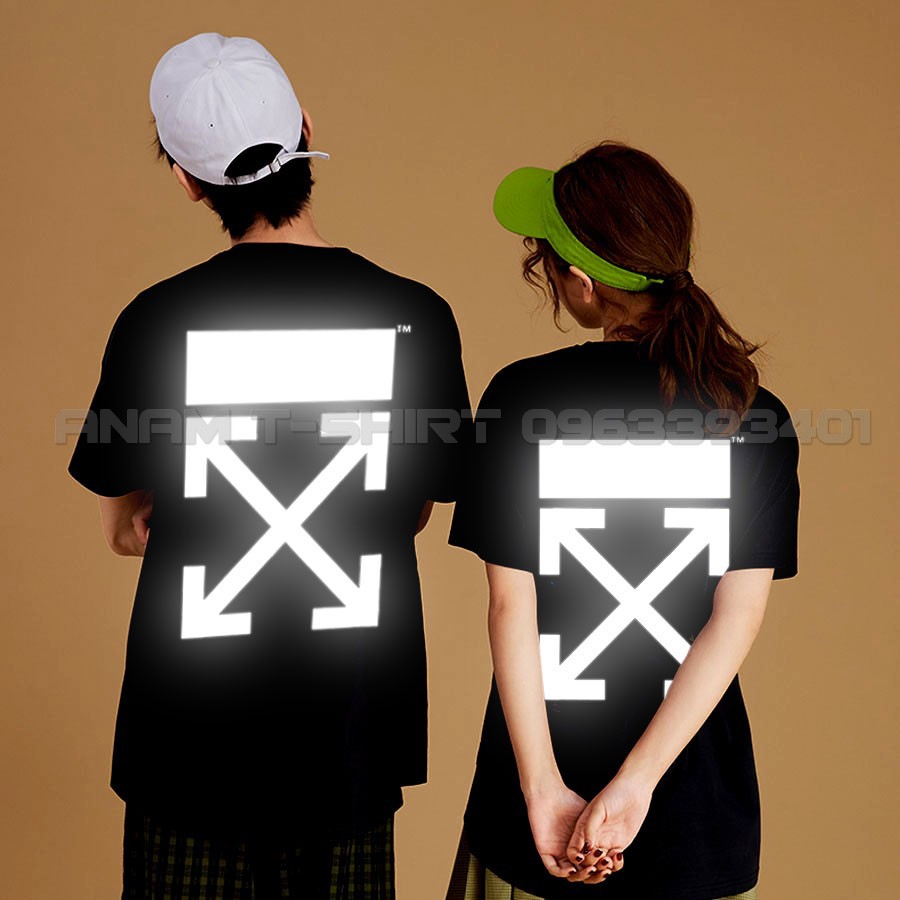 ÁO THUN PHẢN QUANG TAY LỠ NAM NỮ TẮT TRẮNG 02