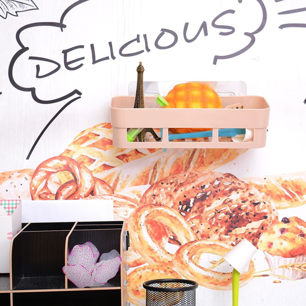 Khay nhựa đựng dụng cụ nhà bếp &amp; phòng tắm dán tường