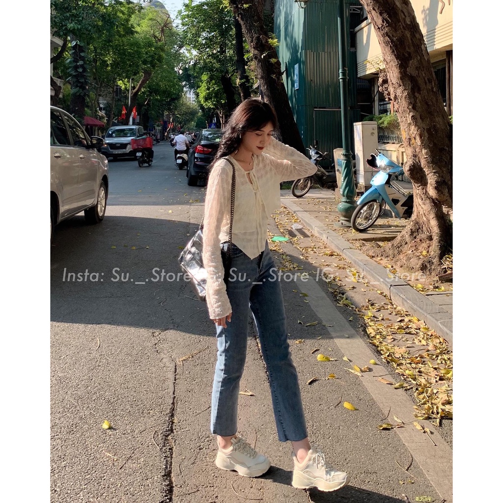 Set áo 2 dây vạt chéo kèm áo cardigan mỏng A2275 SUSTORE