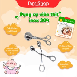 Dụng cụ viên thịt, viên cá, làm mọc chất liệu Inox cao cấp