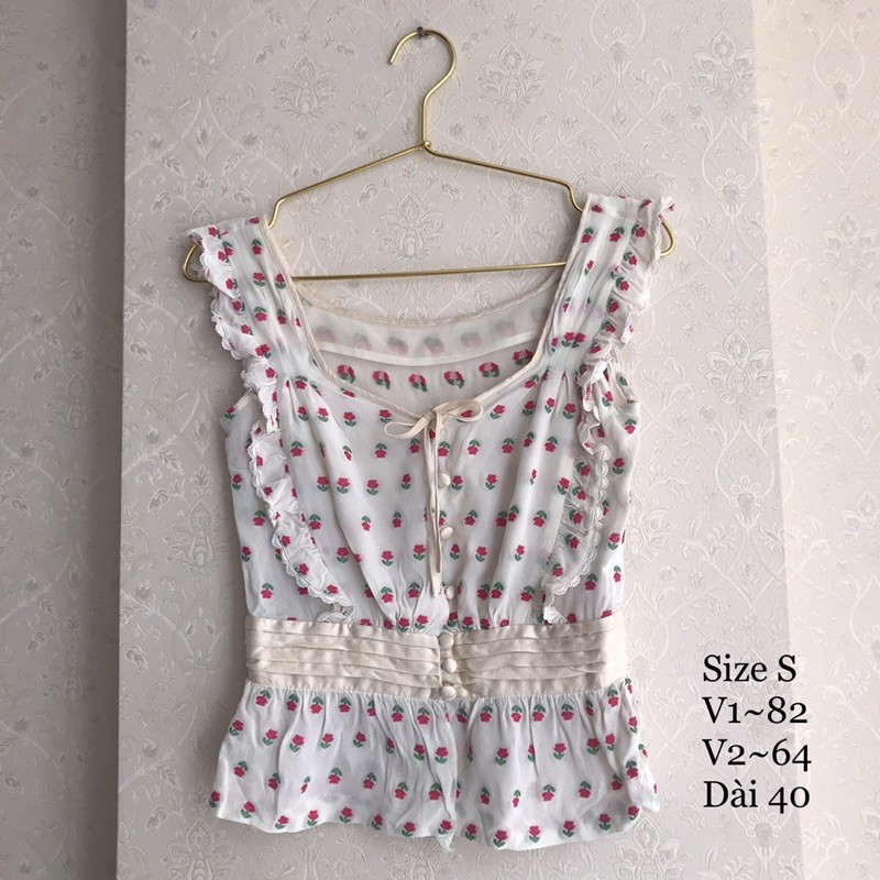 Thanh lý Áo kiểu lolita hàng hiệu Anh Size S