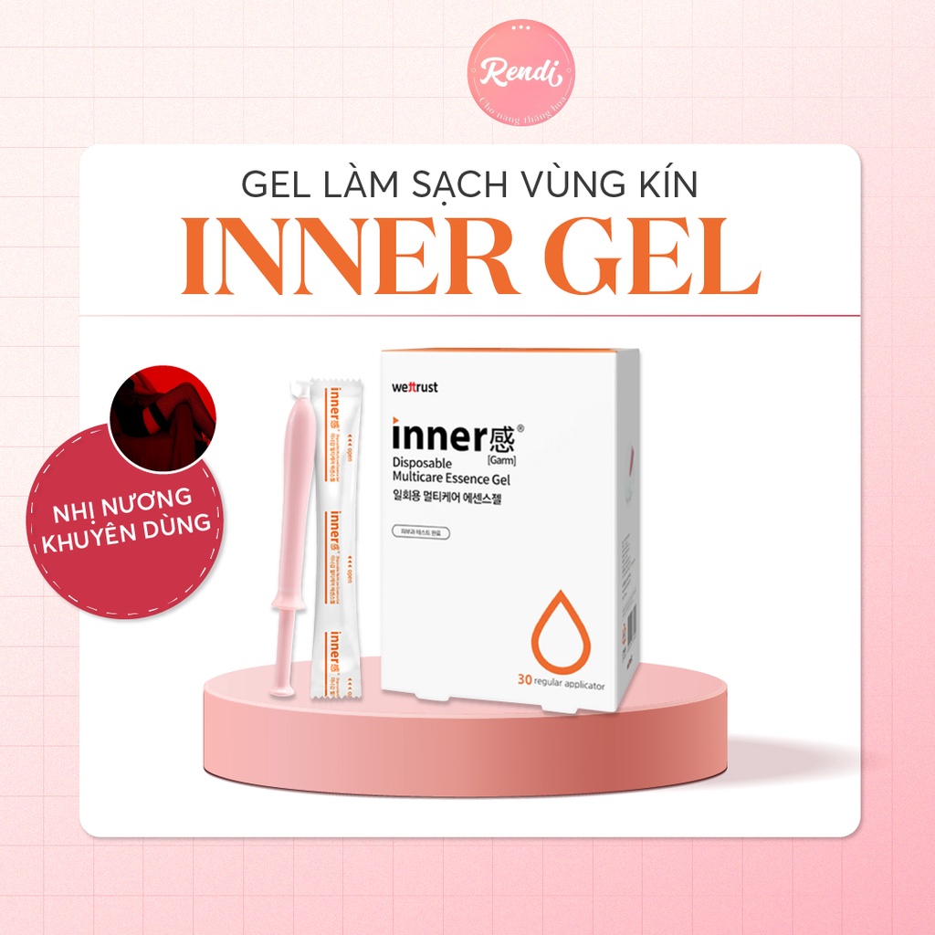 Gel Inner đũa thần vệ sinh vùng kín se khít, dễ chịu Hàn Quốc (Gói 6 ống) | Rendi Store