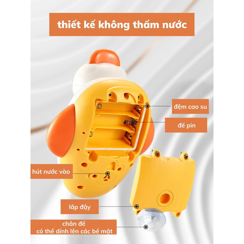 Đồ chơi nhà tắm-vịt thả bồn tắm cho bé kèm vòi hoa sen, đồ chơi giải trí cho trẻ em BOBIKIDS GT01