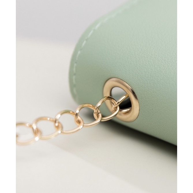 Túi xách nữ, túi xách đeo chéo dây xích khoá vương miện túi hộp 1 ngăn trẻ trung nhẹ nhàng