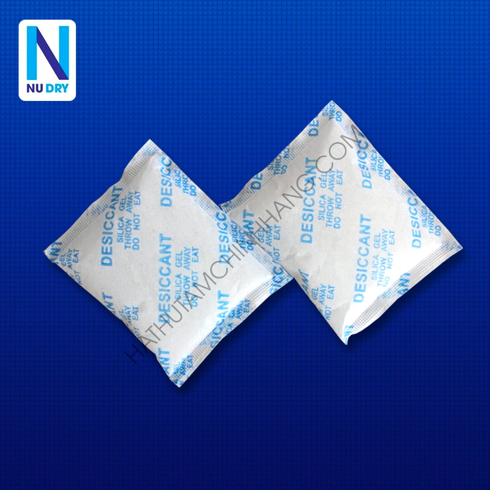Gói Hút Ẩm 500G quy cách 50 Gram Silicagel - hạt hút ẩm thực phẩm quần áo giày dép máy ảnh hoa khô NU DRY