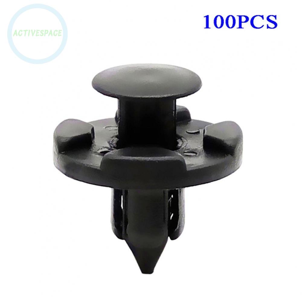 Fastener Clips 100pcs Trucks 8mm Universal Fastener Clip Airplanes Black Bumper