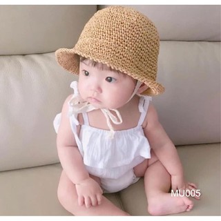 Mũ cói phong cách Hàn quốc MU005