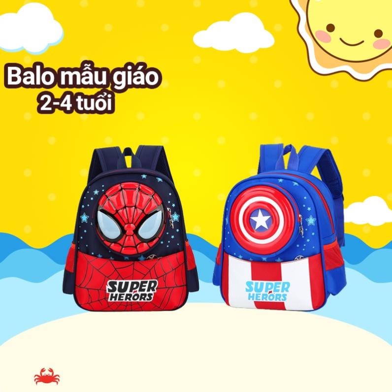 Balo cho bé đi học mẫu giáo  phù hợp cho bé trai chống thấm nước,siêu nhẹ,kích thước 29cm* 12cm* 24cm