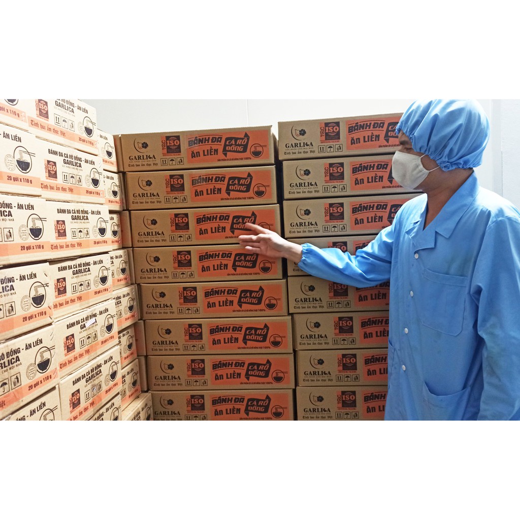 Bánh Đa Cá Rô Đồng Ăn Liền Garlica (110g) [Ảnh chụp thật] | BigBuy360 - bigbuy360.vn