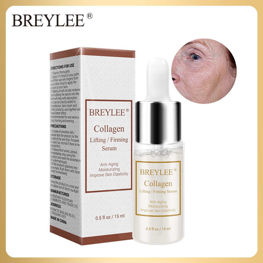 [HCM] BREYLEE Collagen Serum Dưỡng Trắng Da Giảm Thâm Đen Và Cấp Ẩm Chống Lão Hóa Cho Da Mịn Màng 15ml