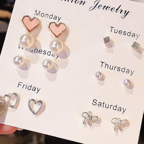 Set Bông Tai Nữ Thiết Kế Đa Dạng Đơn Giản Thời Trang