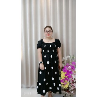 váy suông chấm bi BIG SIZE