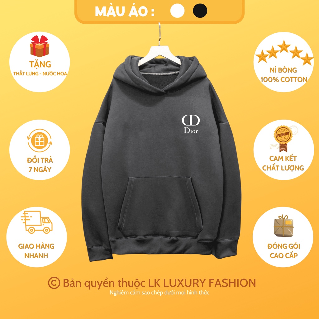 Áo khoác nỉ Hoodie - Áo Hoodie nam nữ form rộng unisex CAO CẤP phong cách Hàn Quốc in hình vải 100% Cotton Lk8882 | BigBuy360 - bigbuy360.vn