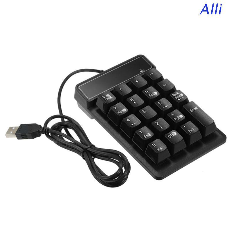 Bàn Phím Số 19 Phím Có Dây Usb Mini Cho Laptop Pc Windows Xp / 7 / 8