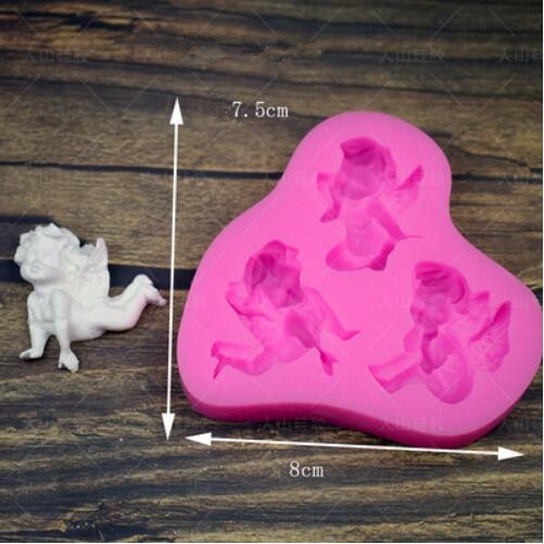 Khuôn Làm Bánh/Xà Phòng/Kẹo Mềm Hình Thiên Thần 6 Kiểu DIY