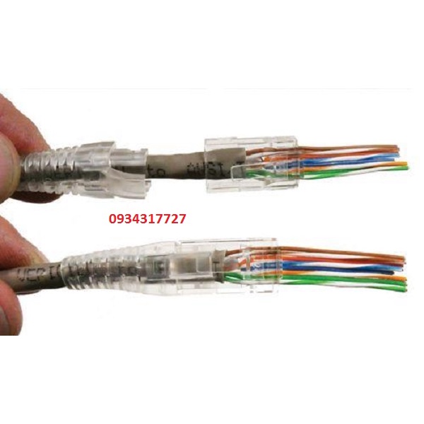 Hạt mạng Cat6 xuyên thấu DINTEK TÚI 100- Chính hãng đài loan