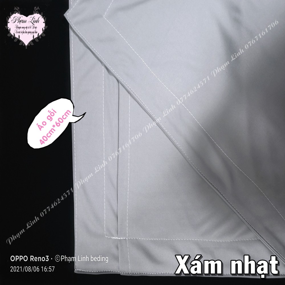 [Xám nhạt] Bộ 4 món Drap-Ga trải giường bo chun vải thun sợi silk màu trơn có size lớn tách lẻ sản phẩm Bộ ga và vỏ gối | BigBuy360 - bigbuy360.vn