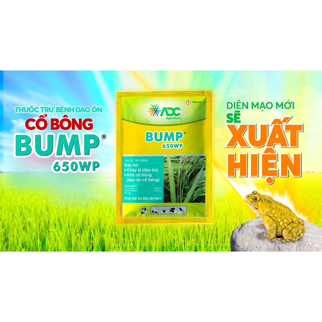 THUỐC TRỪ BỆNH BUMP 650WP ADC - ĐẶC TRỊ CHÁY LÁ, ĐẠO ÔN CỔ BÔNG