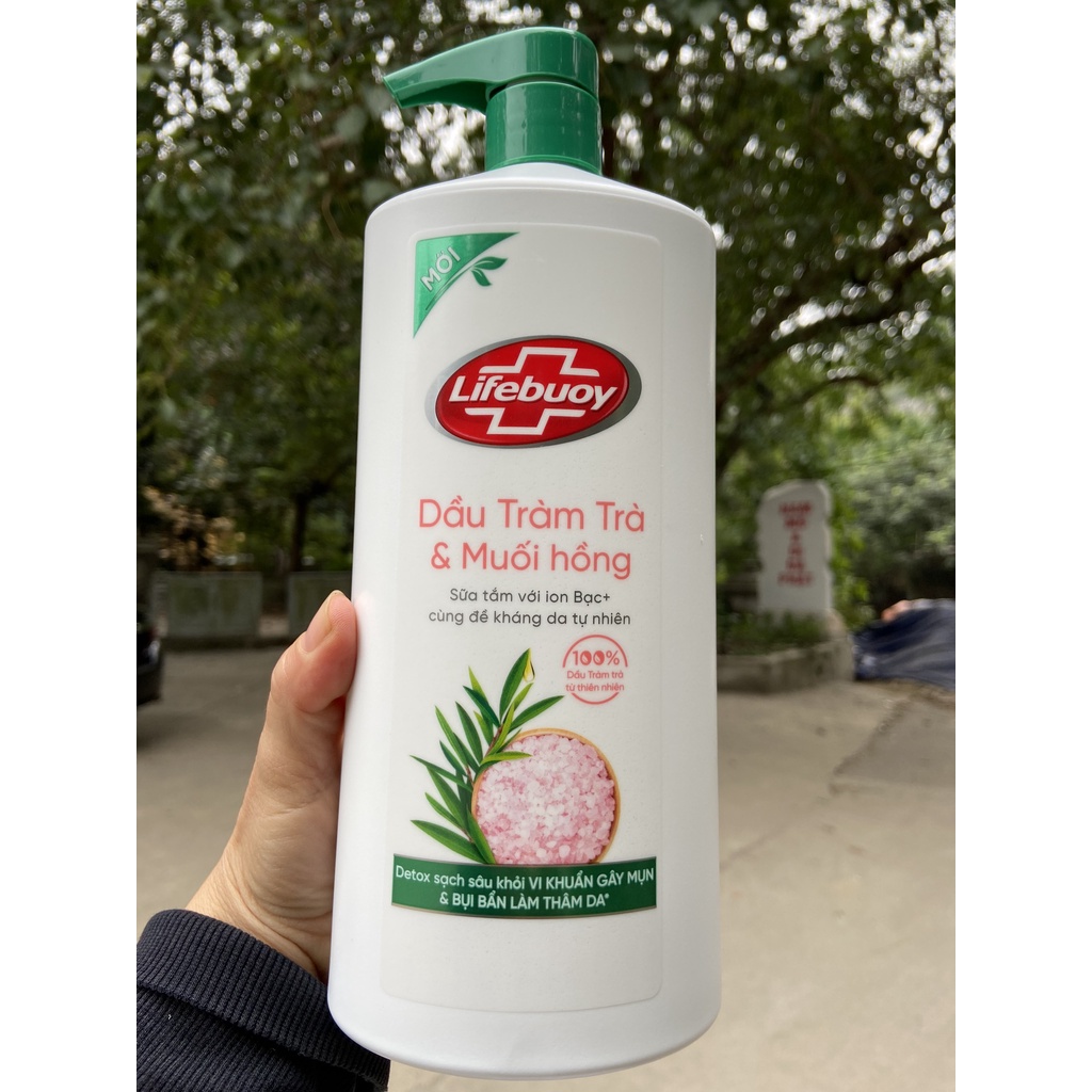 SỮA TẮM LIFEBUOY THAN HOẠT TÍNH VÀ BẠC HÀ DETOX 850g