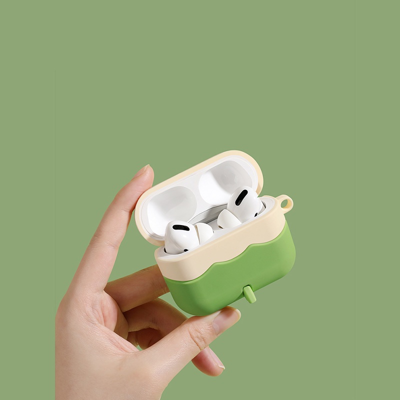 Vỏ Bảo Vệ Hộp Sạc Tai Nghe compatible AirPods Pro3 Hình Vẹt Đáng Yêu