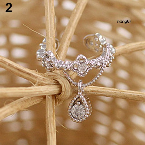 Khuyên Vành Tai Đính Đá Thời Trang Cho Nữ