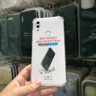 Ốp lưng Redmi Note 7 Note 7 Pro Chống Sốc Trong suốt