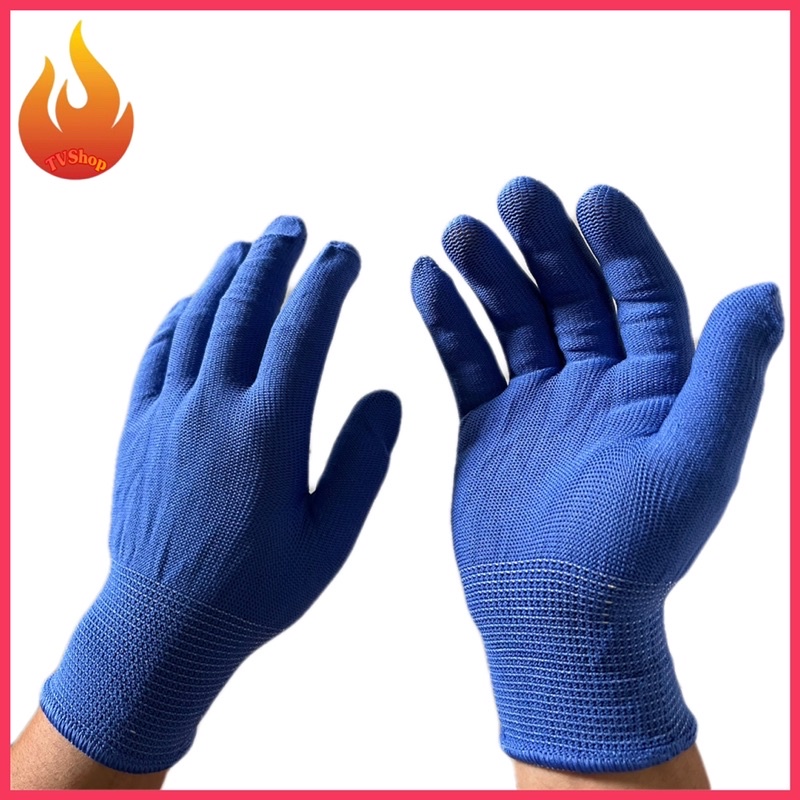 Combo 06 Đôi Găng tay bảo hộ lao động sợi mút, găng tay bảo hộ, bao tay làm vườn