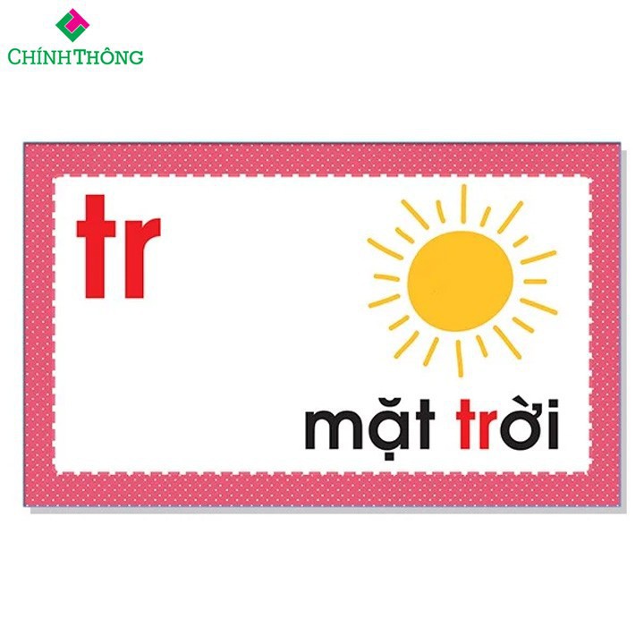 flashcard tiếng việt - chữ cái, chữ ghép và vần in màu 190 thẻ lật 2 mặt 3er