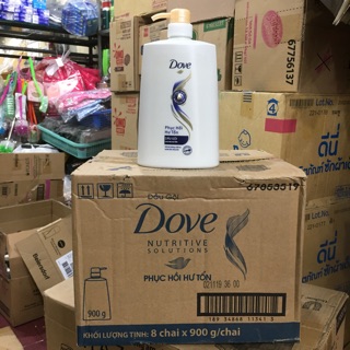 2 chai dầu gội Dove phục hồi hư tổn 900g (874ml)