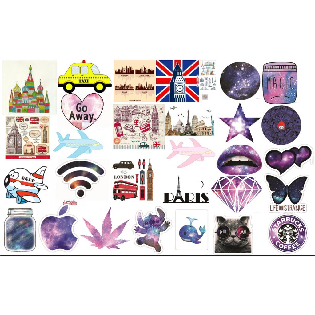 STICKER dán Vali, xe, barber shop, Mũ bảo hiểm , macbook, đàn, tường... Nhập mã GIẢM GIÁ 15k khi mua từ 3 set