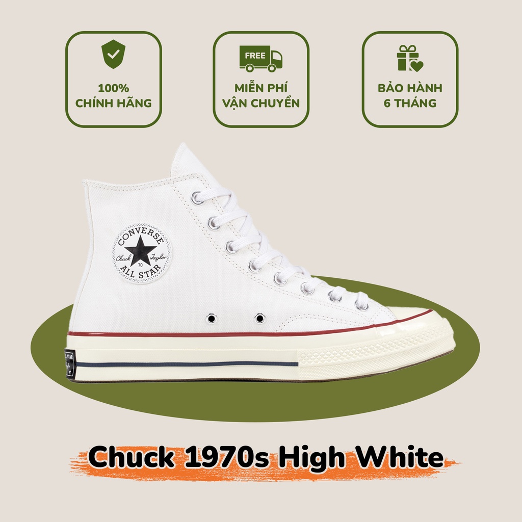 Giày Chuck 1970s White High