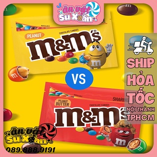 Chocolate m&m túi zip mỹ ăn vặt su xoắn