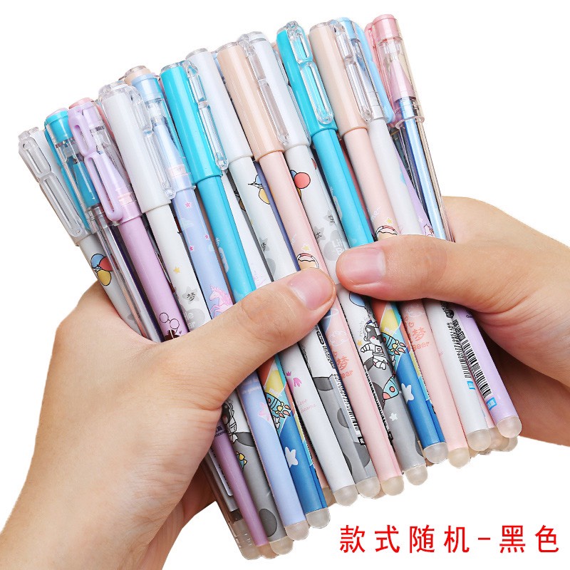 Bút bi mực gel màu xanh có thể xoá được
