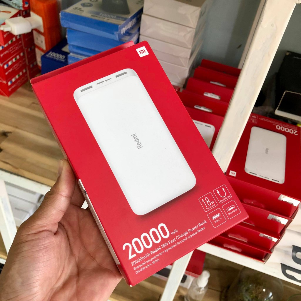 Sạc Dự Phòng Xiaomi Redmi 20000mAh Fast Charge - Sạc Nhanh 2 Cổng