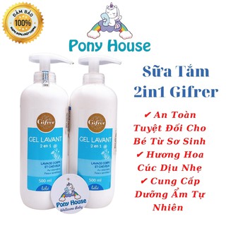Sữa Tắm Gội 2in1 Cho Bé Gifrer Gel Lavant Hương Hoa Cúc - Sản Phẩm Hàng Đầu Tại Pháp 500ml