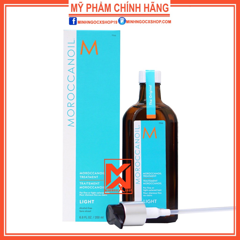 MOROCCANOIL DẦU DƯỠNG TÓC MOROCCANOIL TREATMENT LIGHT 25 - 100 - 200ML CHÍNH HÃNG