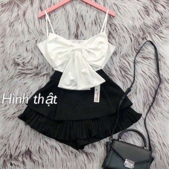 [Mã FASHIONGREEN44 giảm 10K đơn 50K] Chân Váy Tầng Xếp Ly Trong Có Quần - C&B | BigBuy360 - bigbuy360.vn