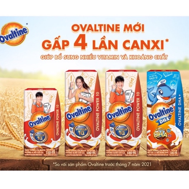 1 Thùng 48 hộp Ovaltine thức uống lúa mạch