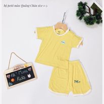 (4-14kg) Bộ cộc cài vai vải petit cực thích cho bé - Hi! Mom