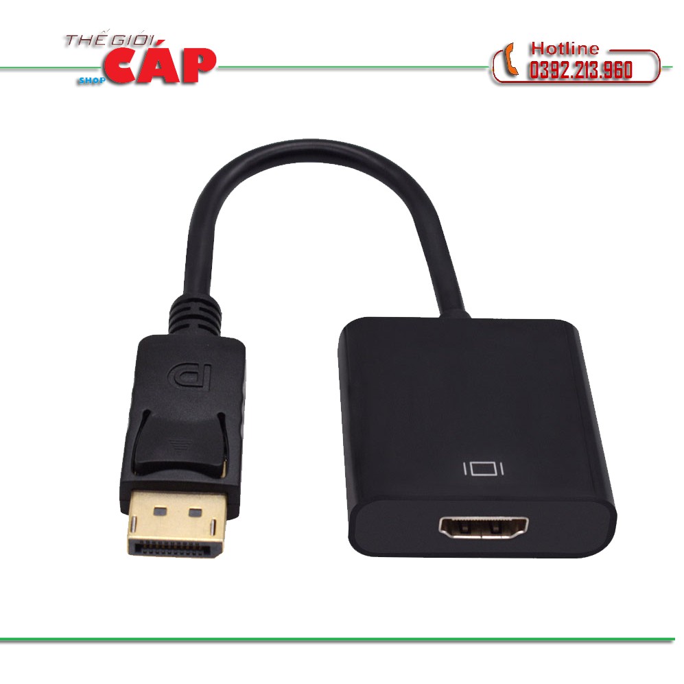 Cáp chuyển đổi Display Port sang HDMI kết nối từ Macbook ra TV, Máy Chiếu