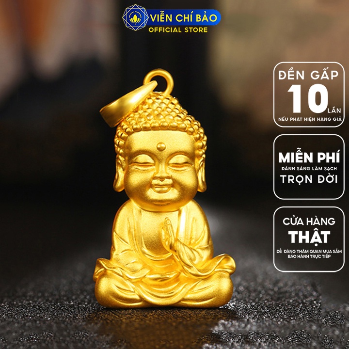 Mặt dây chuyền Phật tổ vàng 24K thời trang phụ kiện trang sức nữ Viễn Chí Bảo C240085