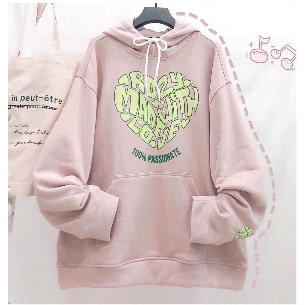 Áo Hoodie Chống Nắng - In Hình Trái Tim Nón 2 Lớp Chất Liệu Thun PE Cho Nam Và Nữ Dưới 70kg - H015