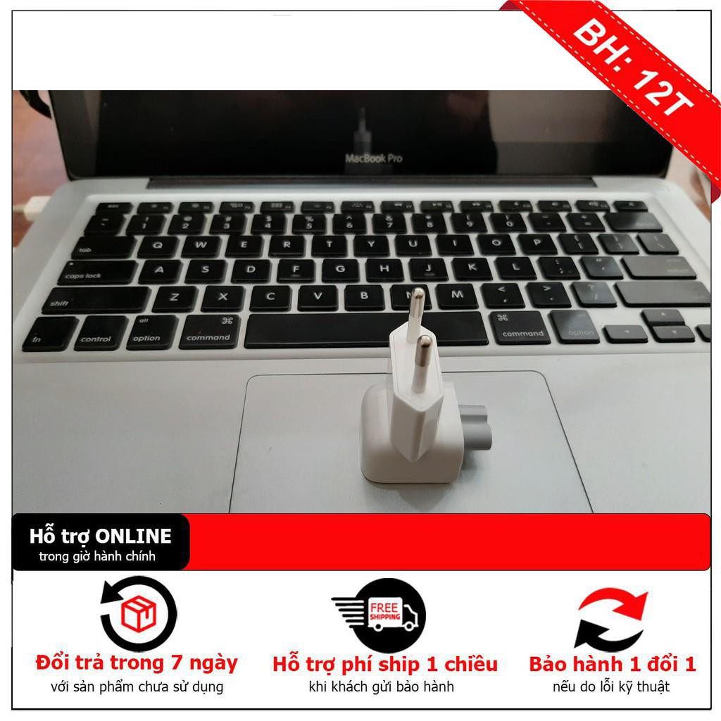 [BH12TH] Đầu chuyển 2 chấu cho củ sạc ( cốc sạc ) IPAD MACBOOK IPHONE chân tròn - Chuẩn chân cắm Châu Âu  UK