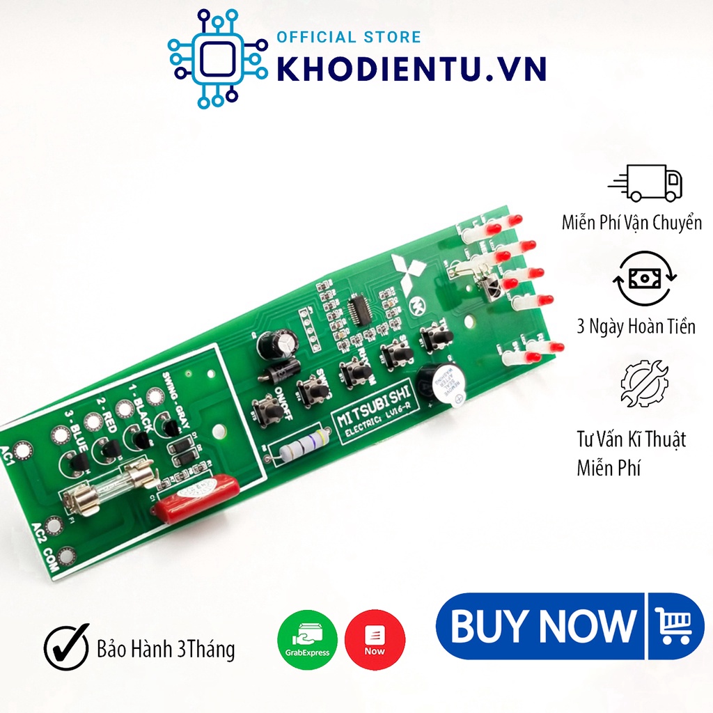 Combo 10 Mạch Quạt LV16 Mitsubishi❤️Bo Quạt Từ Xa LV16-R❤️Combo 10 Mạch W16
