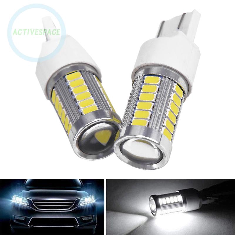 Bộ 2 đèn LED xe hơi màu trắng T20 7443 7440 5630 33SMD 6.6W siêu bền