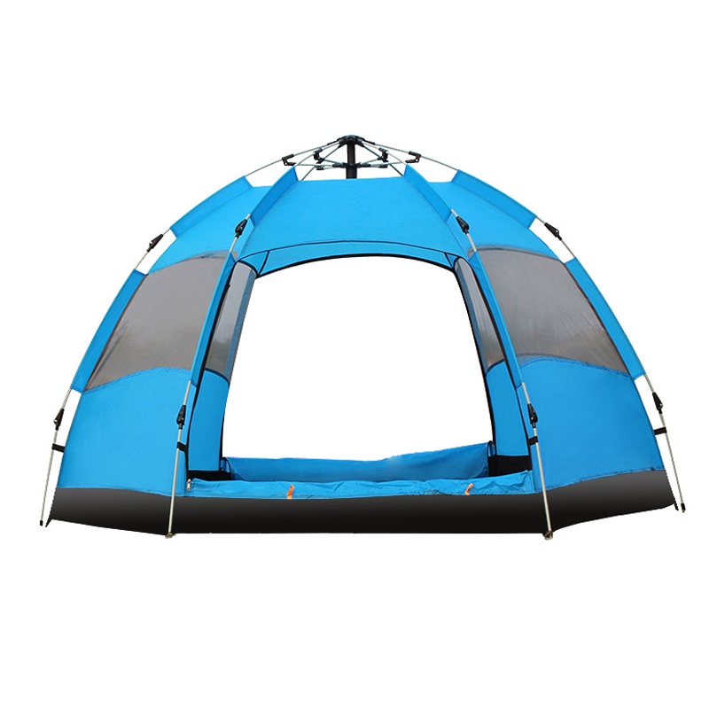 [Dày dặn 2 lớp] Lều cắm trại Riocamping 4-6 người lều tự bung 2 lớp chống UV