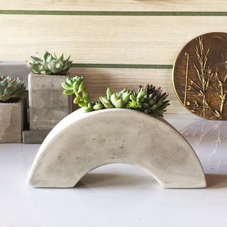 Chậu xi măng trồng cây trang trí văn phòng CHA005