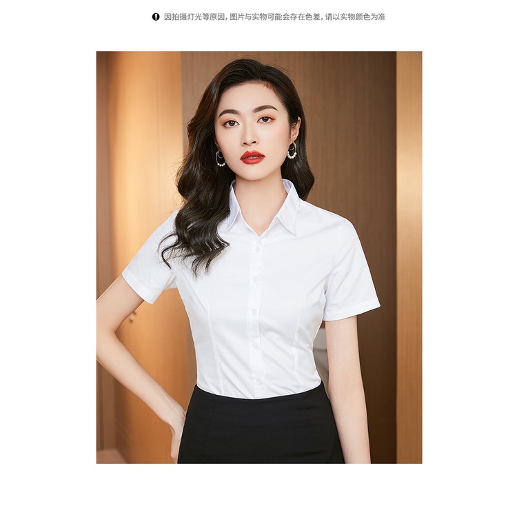 Áo sơ mi nữ trắng, ngắn tay, cộc tay, dáng suôn, bóp eo, chiết eo, giá rẻ, big size cao cấp hàn quốc. [Mã FAMARAL2 giảm