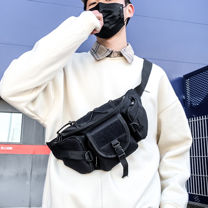 Túi đeo chéo nam nữ vải cao cấp đeo trước ngực thiết kế phù hợp dạo phố cực ngầu | BigBuy360 - bigbuy360.vn