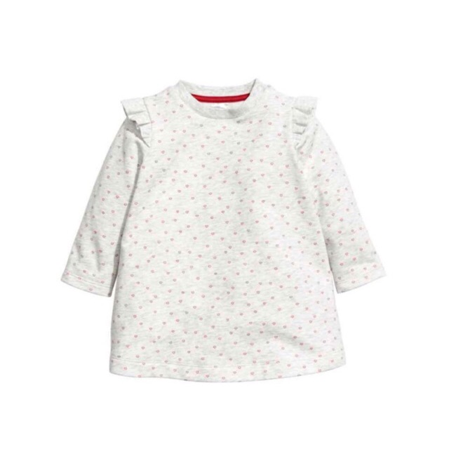 Áo dài tay phối bèo vai HM